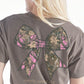 Pink Camo Bow Short Sleeve