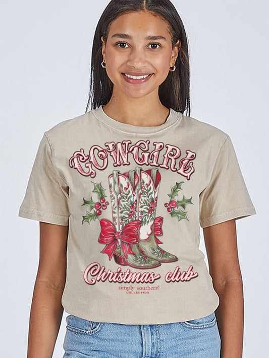 Holiday Cowgirl Boots Tee