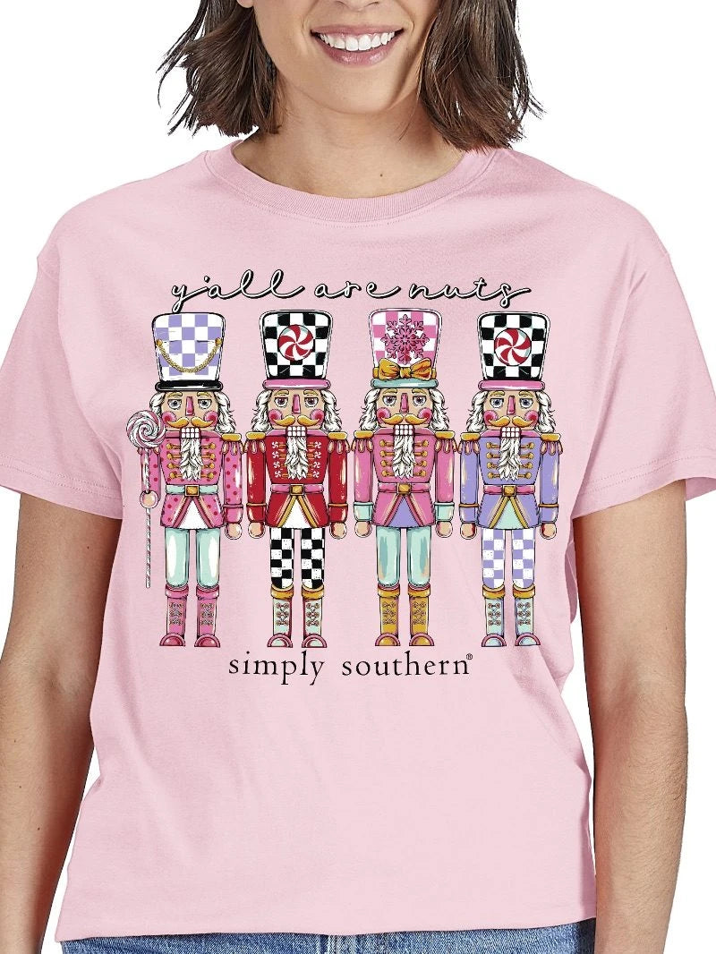 Yall are Nuts Pink Tee