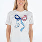Patriotic Patch Bow Short Sleeve
