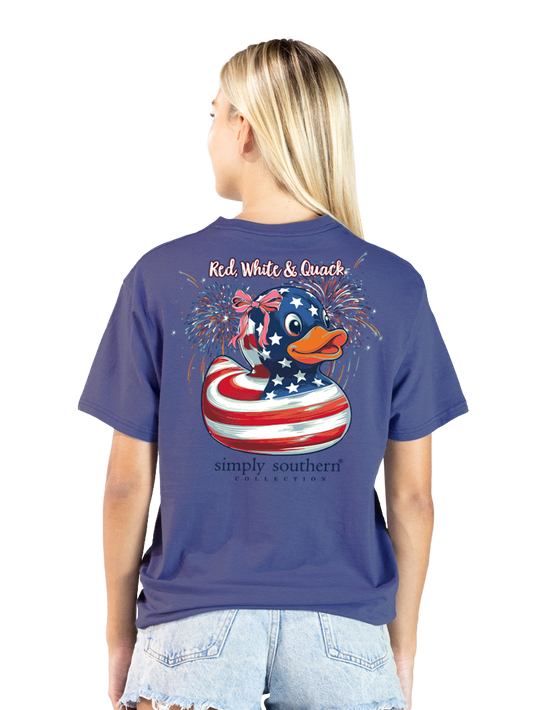 Red, White, Quack Tee