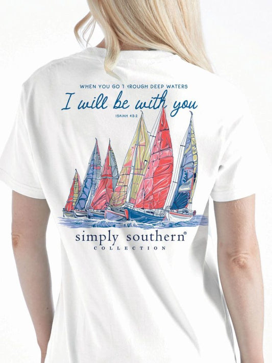 Deep Waters Sailboat Short Sleeve