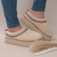 SS Sherpa Cream Platform Slipper