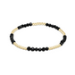 Blissful 2.5mm Bracelet - Faceted Onyx