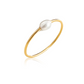 Somers Gold Pearl Ring Size 7