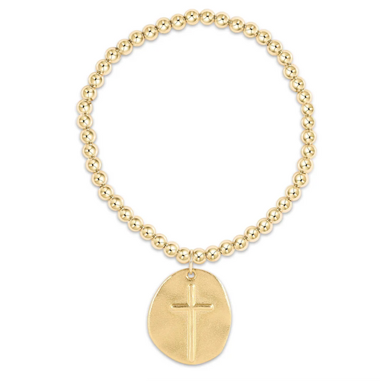 Classic Gold 4mm Inspire Large Charm Bracelet