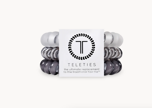 Silver Flames Large Hair Ties