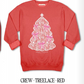 Pink & Red Tree Crewneck