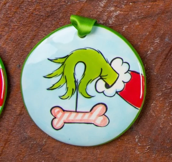 Grinch Dog Bone