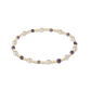 Pearl Sincerity Pattern 4mmBead Bracelet - Amethyest
