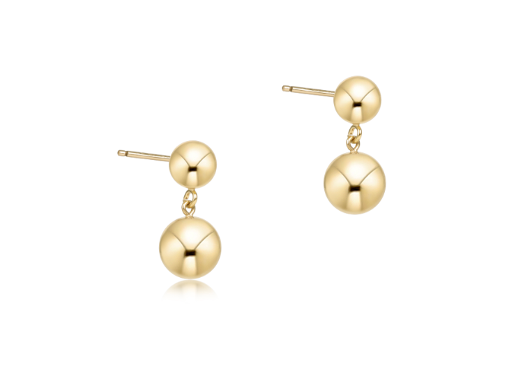 Classic 8mm Ball Drop Stud
- Gold