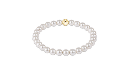 Classic Pearl 6mm Bead Bracelet
