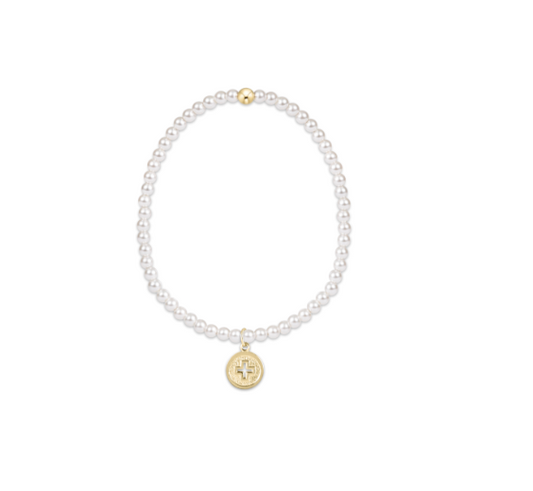Classic Pearl 3mm Bead
Bracelet - Signature Cross