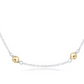17" Choker Simplicity Chain Sterling Mixed Metal
