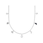 HALLOWEEN STRAND NECKLACE SILVER MULTI MIX