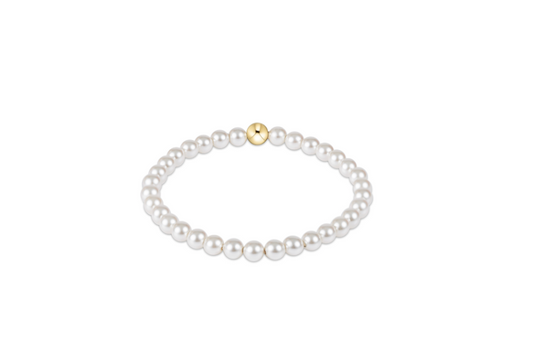Extends - Classic Pearl 6mm Bead Bracelet