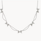 BOW STRAND NECKLACE SILVER