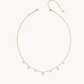 CAILIN DELICATE STRAND NECKLACEGOLD WHITE CZ