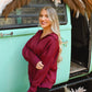 The Cierra Merlot Pullover