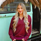 The Cierra Merlot Pullover