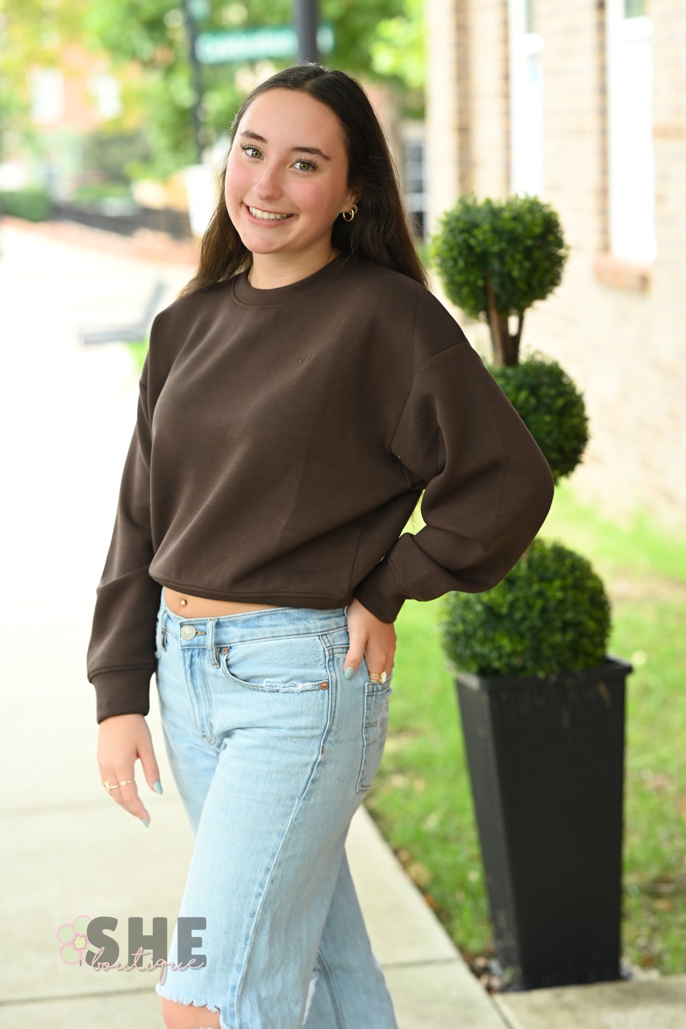 Cozy Coffee Crop SS Pullover