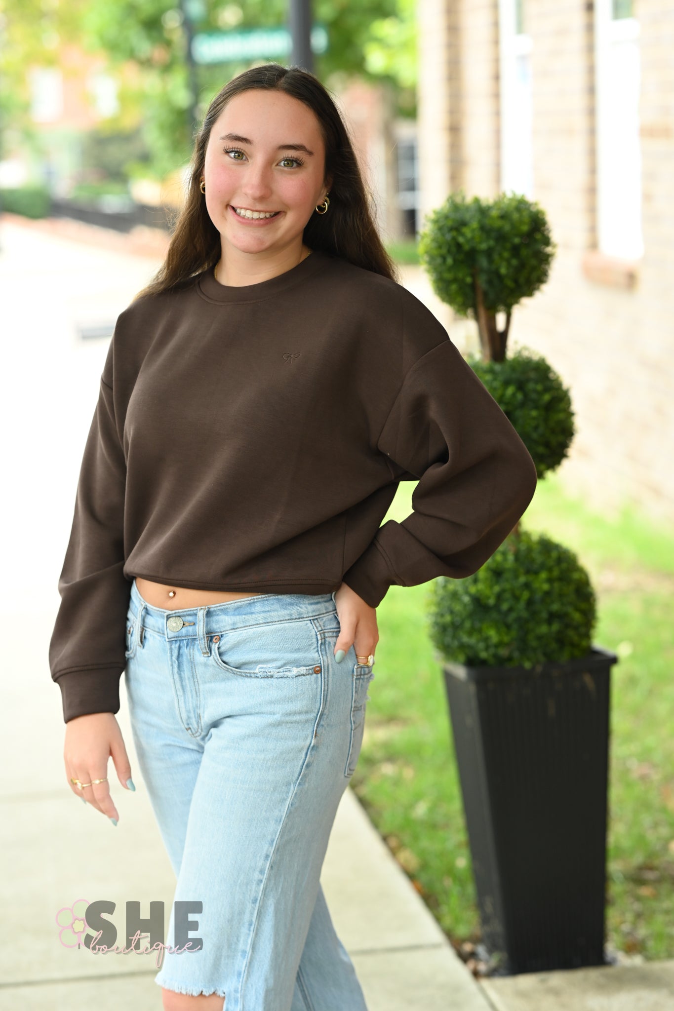 Cozy Coffee Crop SS Pullover