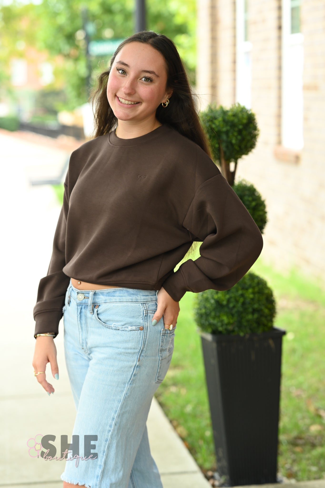 Cozy Coffee Crop SS Pullover