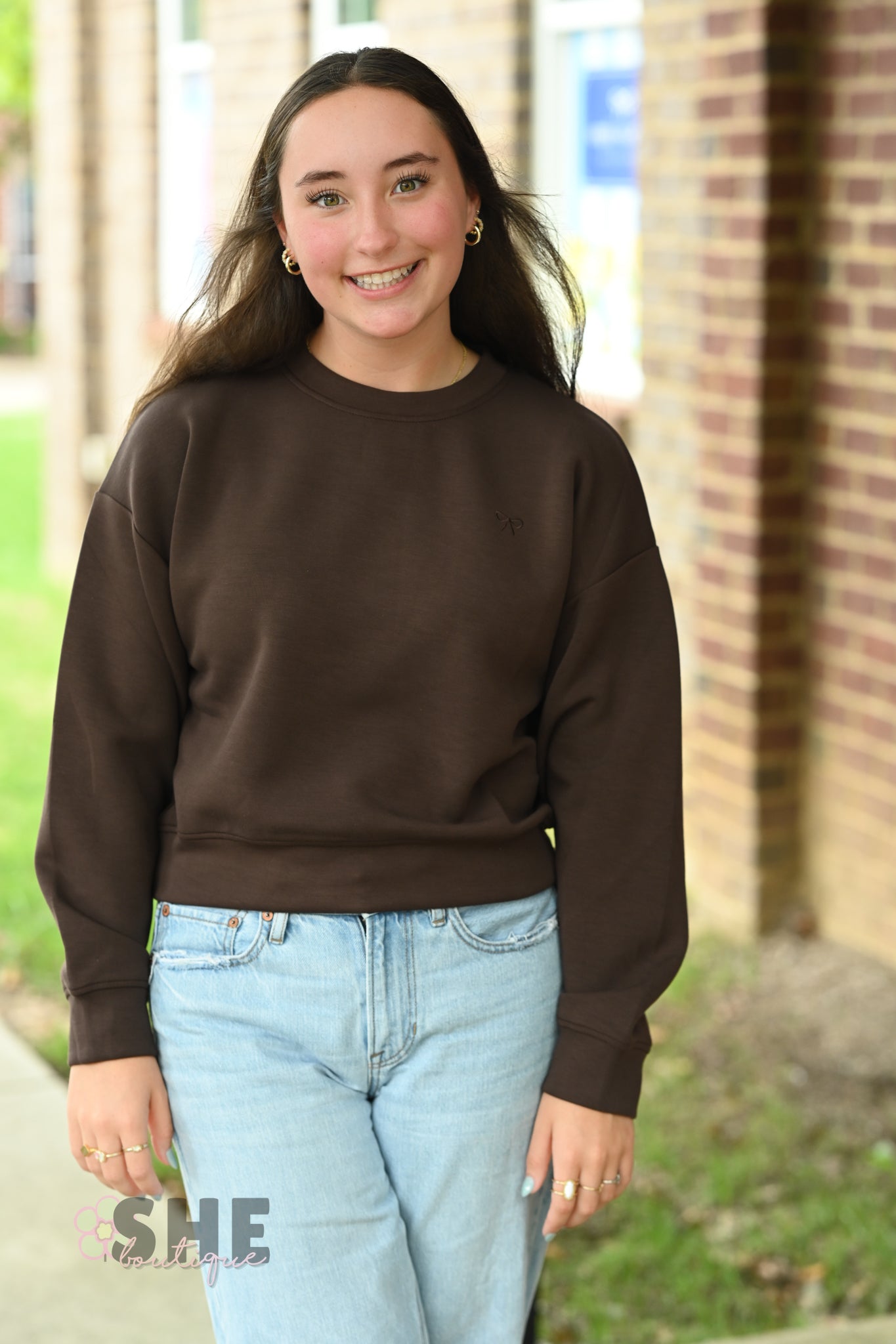 Cozy Coffee Crop SS Pullover
