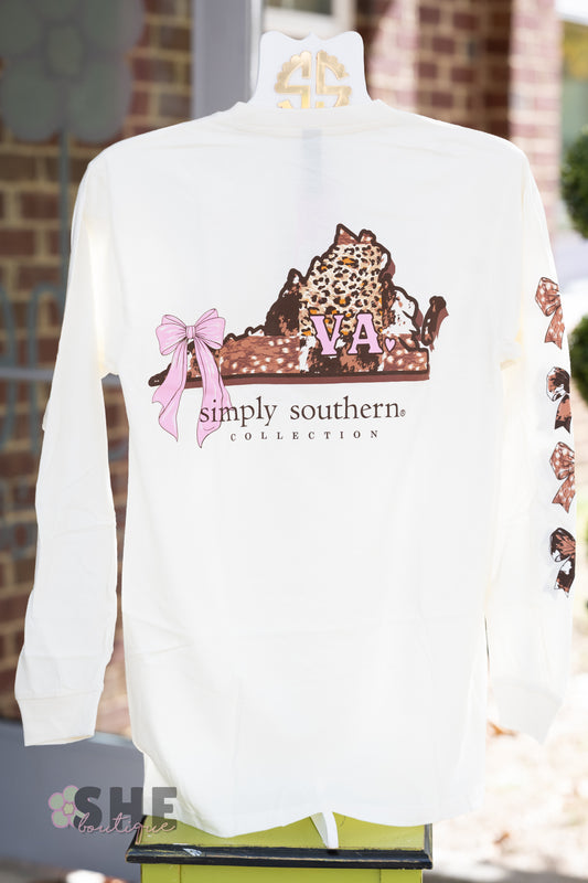 Animal Print VA LS Tee