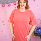Papaya Mineral Wash Tshirt Dress