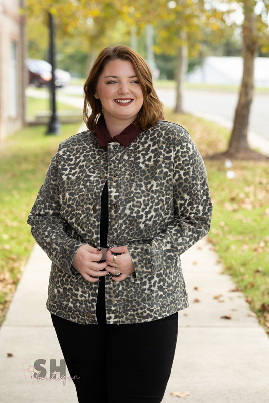 Darling Cream Leopard Jacket