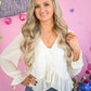 Lucille Embroidered Cream Blouse