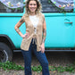 Knitted Up Vest Oatmeal -