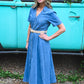 Darlene Belted Denim Dress