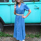 Darlene Belted Denim Dress