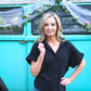 Bella Black Blouse Top -