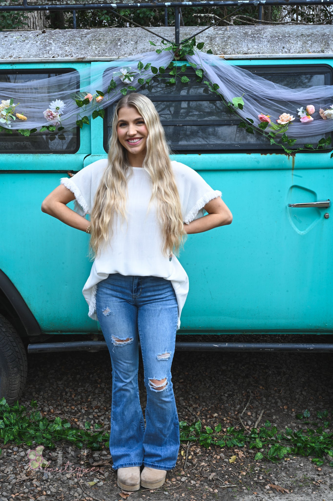 White Ellis Top