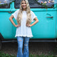 White Ellis Top