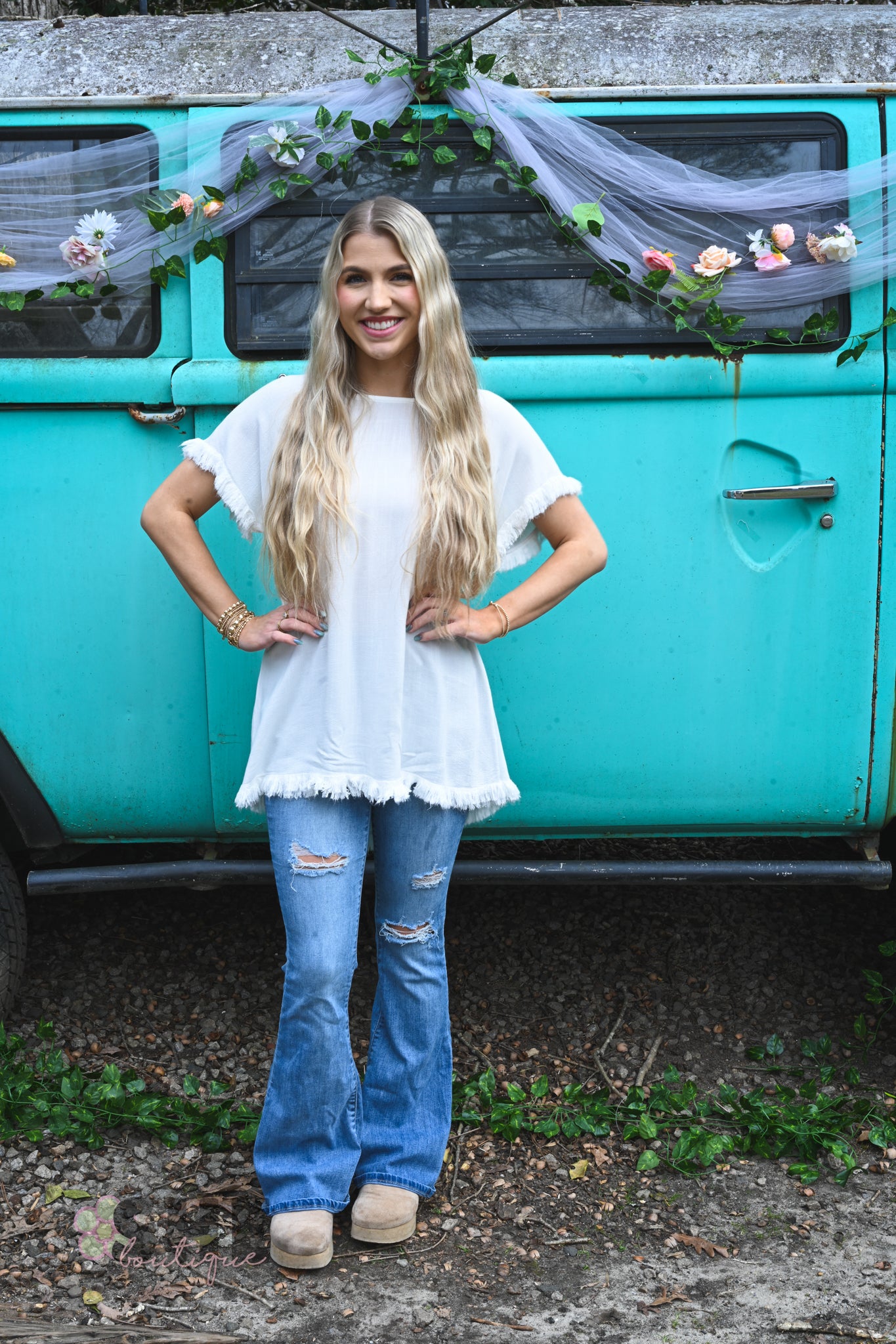 White Ellis Top