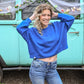 SS Royal Blue Laney Pullover