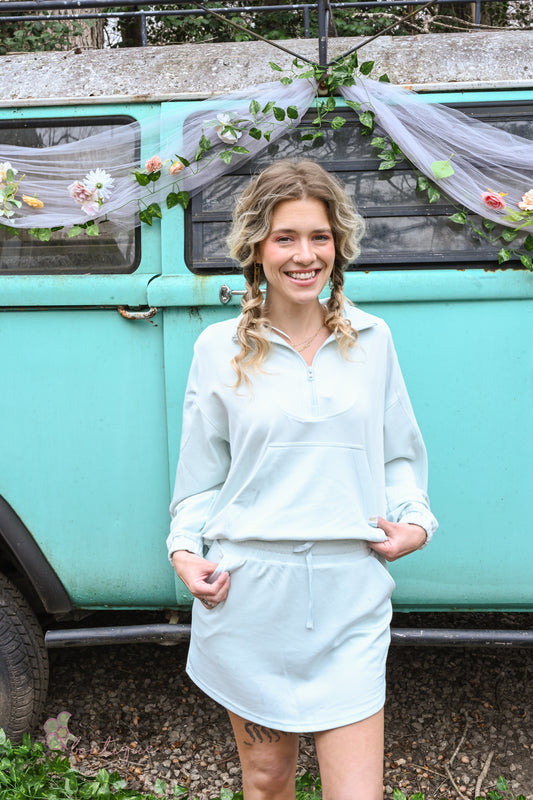 SS Seafoam Quarter Zip Pullover