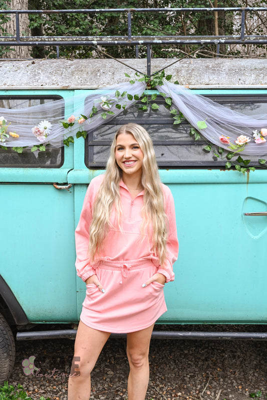SS Coral Quarter Zip Pullover