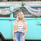 SS Blue Stripe Sweater Top