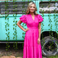 Koyalee Magenta Maxi Dress