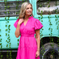 Koyalee Magenta Maxi Dress