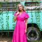 Koyalee Magenta Maxi Dress