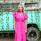 Koyalee Magenta Maxi Dress