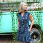 Navy Daisy Dress