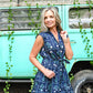 Navy Daisy Dress