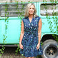 Navy Daisy Dress